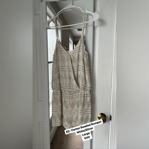 Parker Beaded Romper, Large